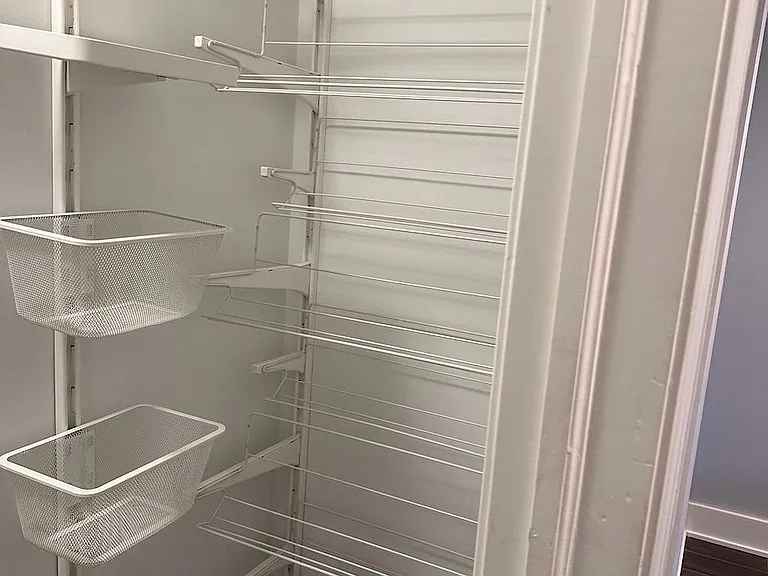Primary Closet - Custom Built Ikea - Full Wall Shoe Rack