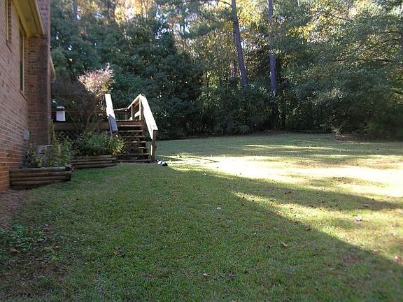 Backyard with deck