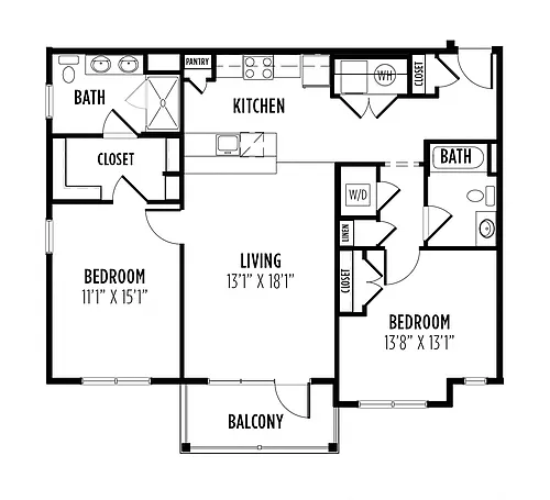 Floor plan Bartlett