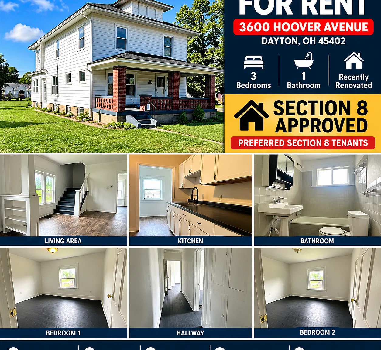 3 bed, 1300 sqft, $1,200 — Photo 1