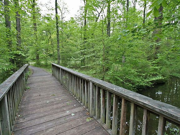 Walking path bridge 