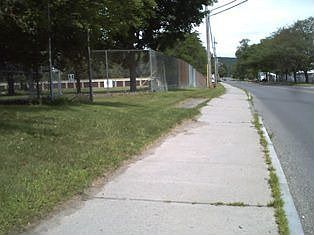 Sidewalk to Village & Park