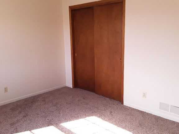 Bedroom with large closet