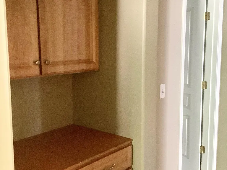 Cabinets in the hallway.
