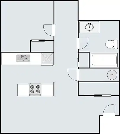 Floor plan 1X1