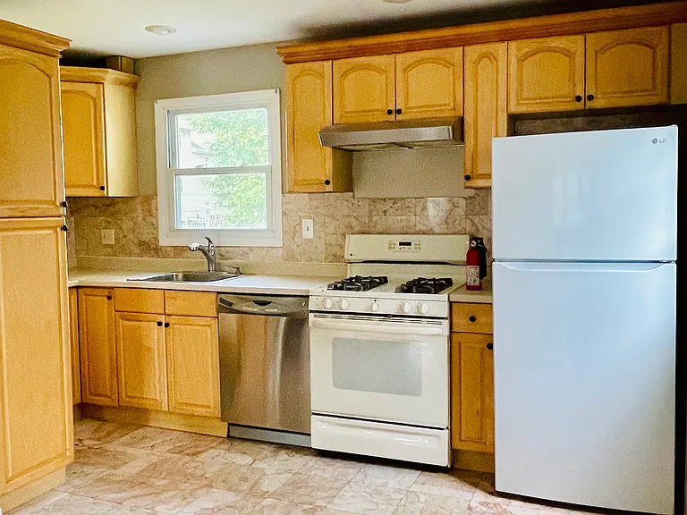 Kitchen with Marble Flooring