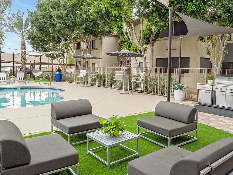 Sizzle up fun at our outdoor kitchen by the pool, where the good times roll!