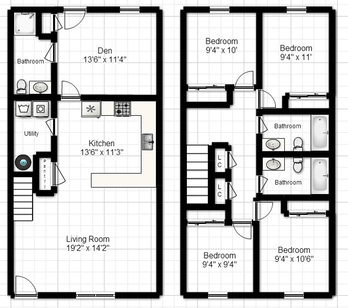 Rutherford Townhomes 4 Bedroom 3 Bathroom — Photo 4