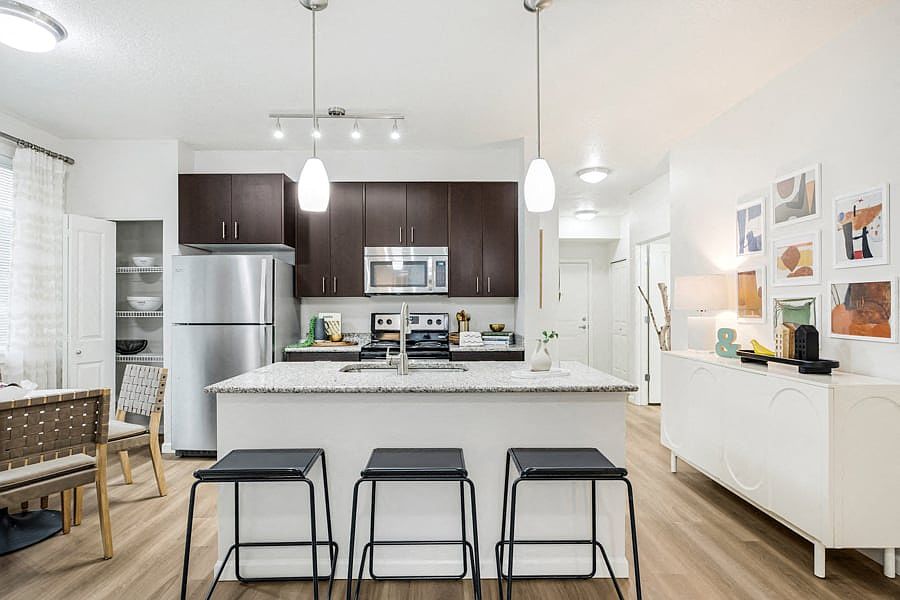 Luxury vinyl plank throughout in select apartments
