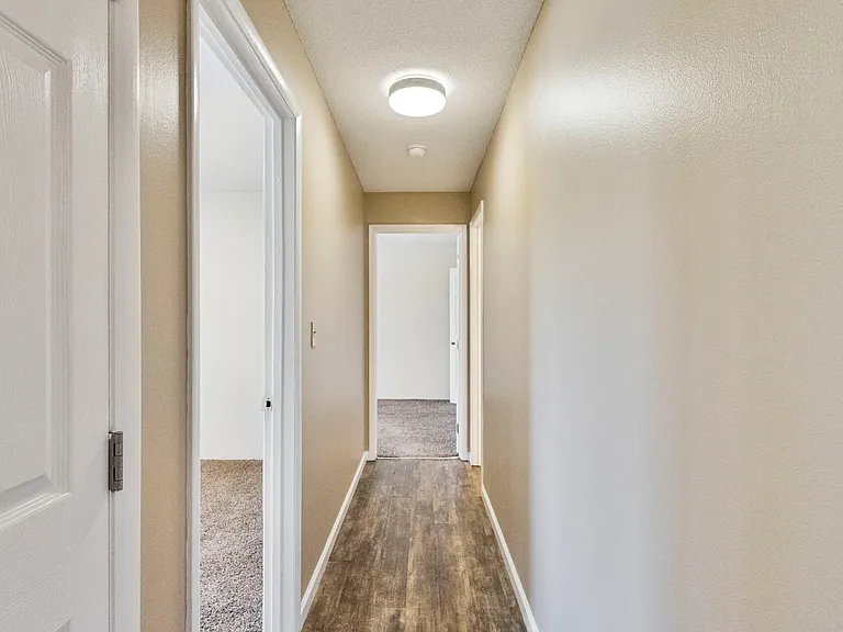 Hallway with LVP flooring