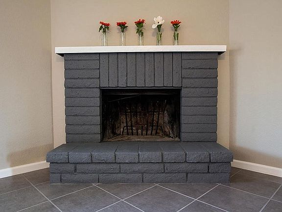 Fireplace in living room 