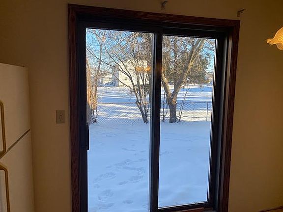 View from kitchen sliding glass door