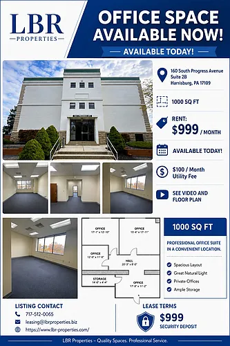 Floor plan 160 South Progress Avenue - 2B
