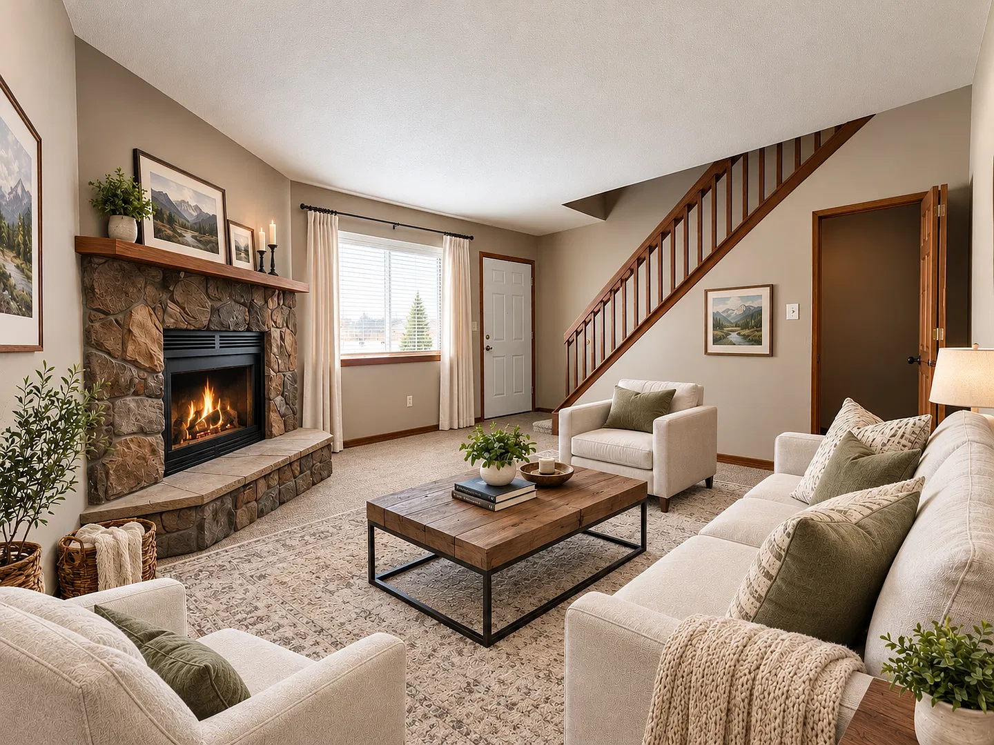 Comfort Meets Convenience | 2 Bedrooms, Fireplace & Private Outdoor Space — Photo 1