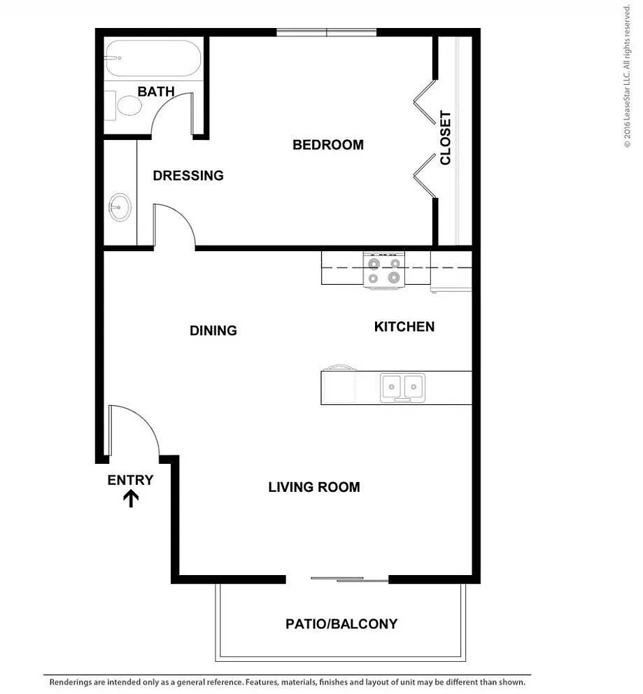 Floor plan 1x1L AR