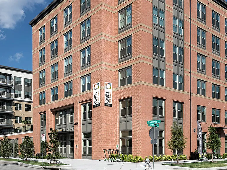Exterior building photo of Griffis Oak Lawn in Bethesda, Maryland.