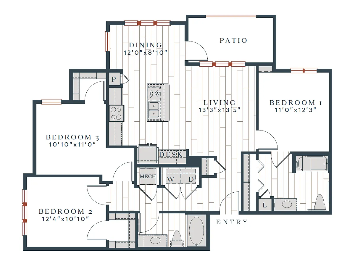 Floor plan C1-1285