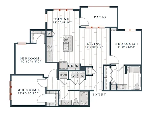 Floor plan C1-1285