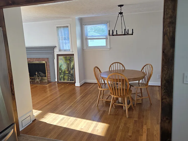 Kitchen connected with dining room.