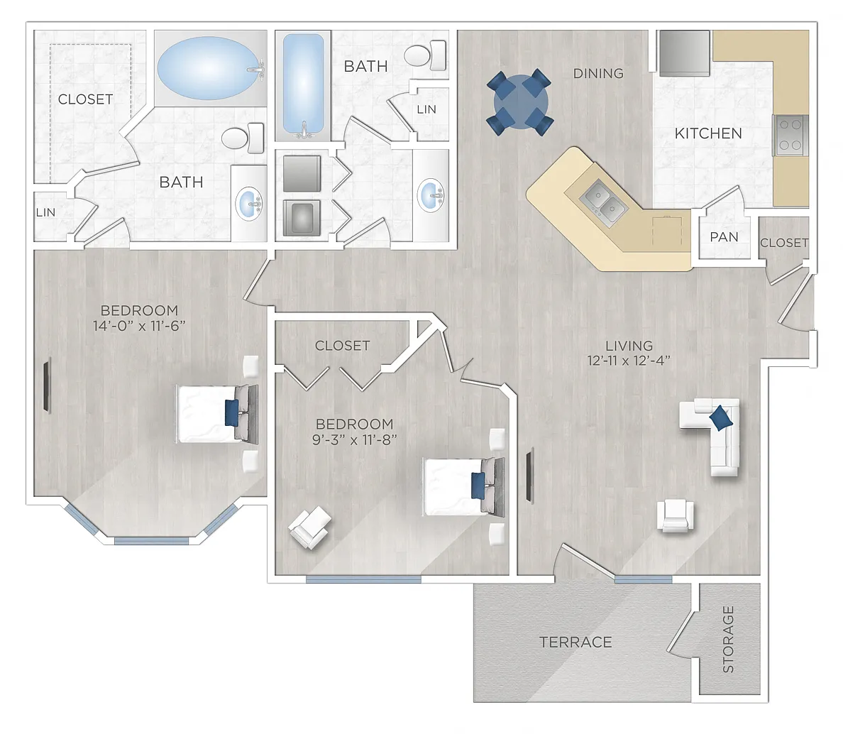 Floor plan LE CARASCO (B1)