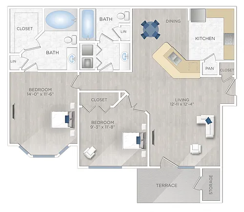 Floor plan LE CARASCO (B1)