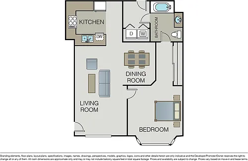 Floor plan Plan 1A