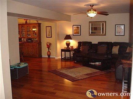 Living room with Brazillian Cherry flooring