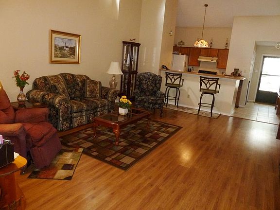 With the kitchen being open to the den, there is a nice flowing feeling through the home.