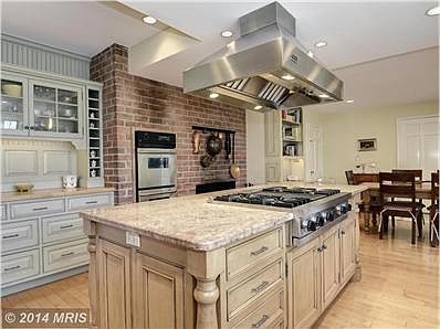 Gourmet Kitchen w/ fireplace