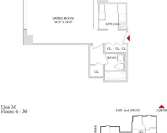 2nd image of 151-155 E 31st St #E28m