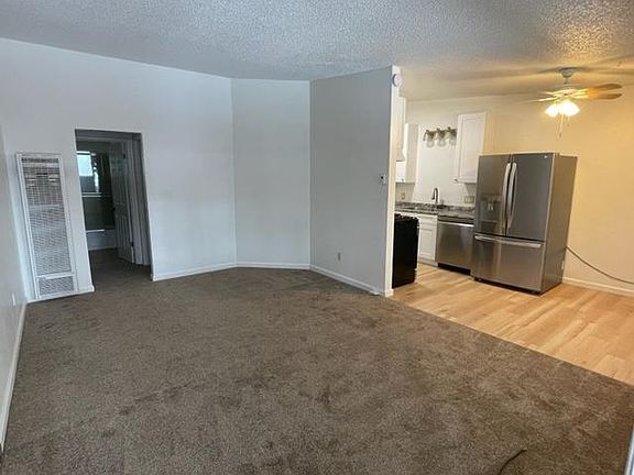 Living room/kitchen view from the front door