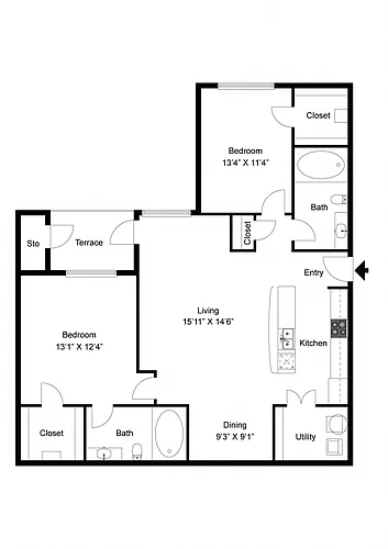 Floor plan B2