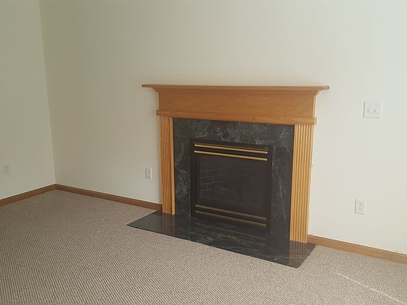 gas fireplace in living room