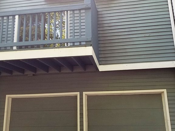 Rear 2 Car Garage and Deck