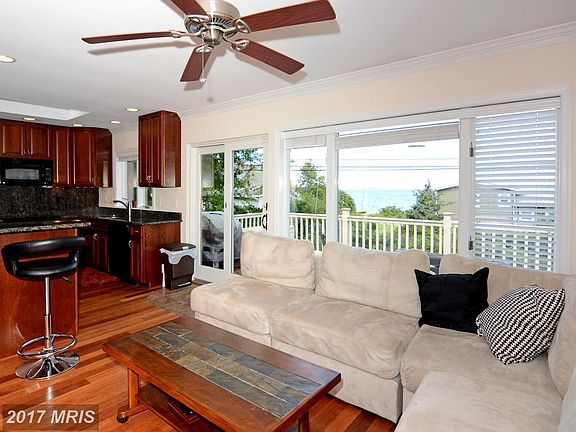 Living Room with Waterview