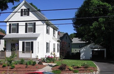 house and garage