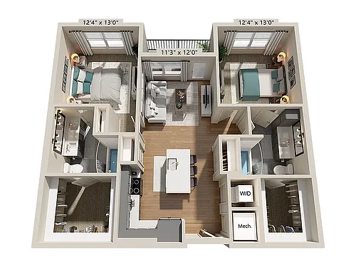 Floor plan B2