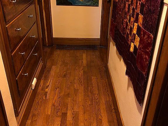 Built-ins and oak floors