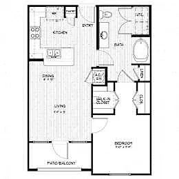 Floor plan A1 - Harbor Shores I