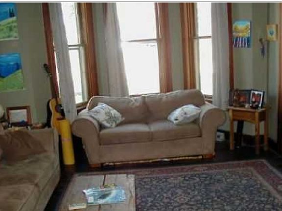 living room with picture window