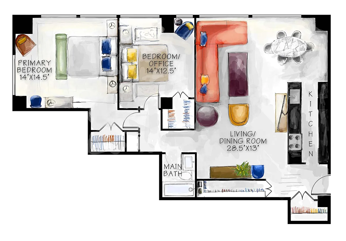 Floor plan Van Gogh