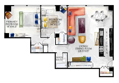Floor plan Van Gogh
