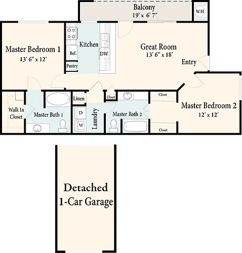 Floor plan The Jamaica - Second Floor