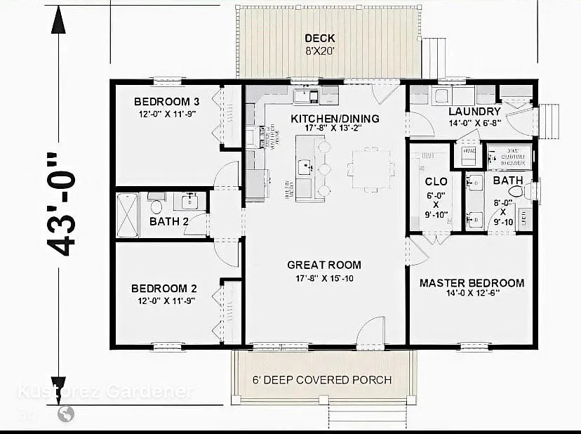 3 bed, 2.0 bath, 1344 sqft, $2,000 — Photo 4