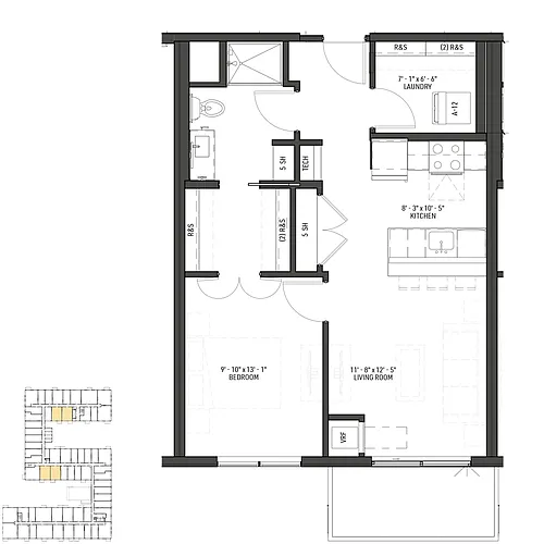 Floor plan Wilder - A3