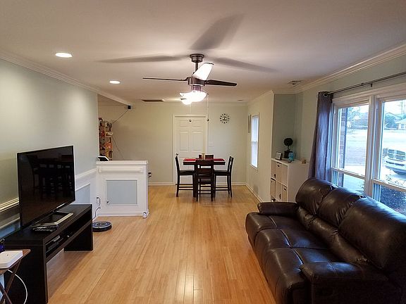 Living room, dining area