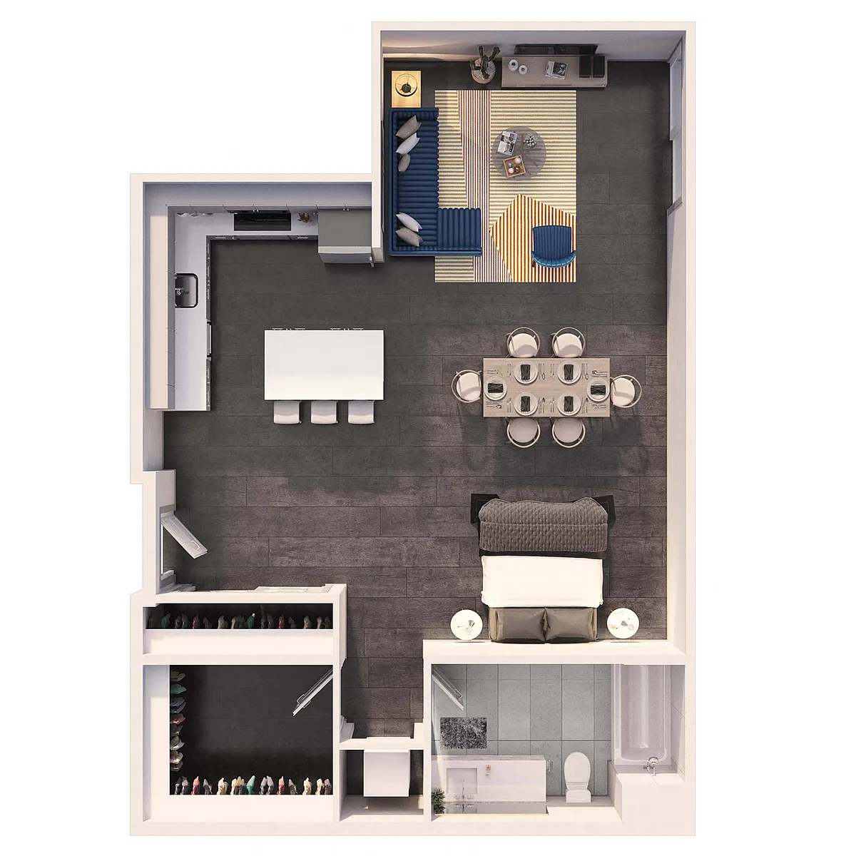 Floor plan Studio Plus