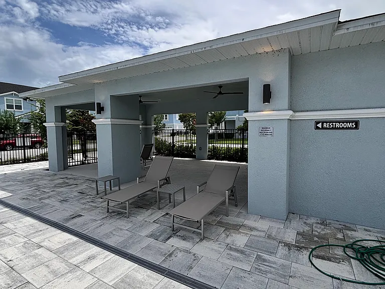 Comunity pool cabana.