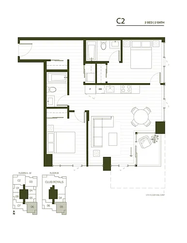 Floor plan Tower 2 - C2