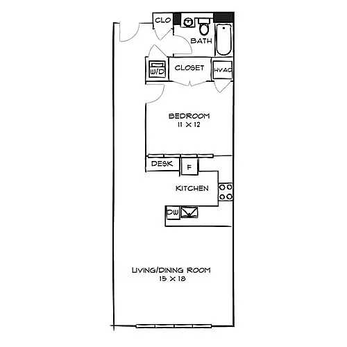Floor plan Style 1D